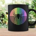 Retro Spider Gay Pride Rainbow Flag Vintage Distressed Coffee Mug Gifts ideas