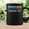 Retro Sunset Stripes Adger South Carolina Coffee Mug Gifts ideas
