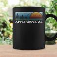 Retro Sunset Stripes Apple Grove Alabama Coffee Mug Gifts ideas