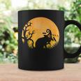Retro Vintage Halloween Black Cat Witch Hat Bats Orange Moon Orange Funny Gifts Coffee Mug Gifts ideas