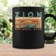 Retro Zion National Park Utah Mountain Women Men Kids Hiking Coffee Mug Gifts ideas