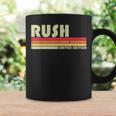 Rush Surname Funny Retro Vintage 80S 90S Birthday Reunion 90S Vintage Designs Funny Gifts Coffee Mug Gifts ideas