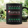 Santa's Chiropractor Ugly Christmas Sweater Coffee Mug Gifts ideas