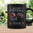 Santas Favorite Football Coach Ugly Christmas Sweater Coffee Mug Gifts ideas
