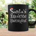 Santas Favorite Hairstylist Xmas Lights Costume For Barber Coffee Mug Gifts ideas