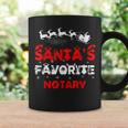 Santas Favorite Notary Funny Job Xmas Gifts Coffee Mug Gifts ideas