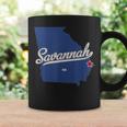 Savannah Georgia Ga Map Coffee Mug Gifts ideas
