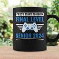Senior 2024 Gamer Funny Video Games Final Level Games Funny Gifts Coffee Mug Gifts ideas
