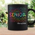 Senior 2024 Retro Tye Dye 2024 High School Graduate Class Coffee Mug Gifts ideas