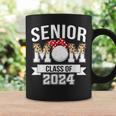 Senior Mom 2024 Volleyball Class Of 2024 Leopard Graduation Coffee Mug Gifts ideas