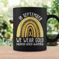 In September We Wear Gold Cool Childhood Cancer Awareness Coffee Mug Gifts ideas