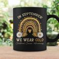 In September We Wear Gold Rainbow Childhood Cancer Awareness Coffee Mug Gifts ideas