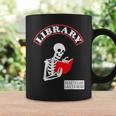 Skeleton Library Read To Live Liveto Read Funny Book Lover Coffee Mug Gifts ideas