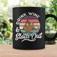 Sloth Graphic Wine Coffee Mug Gifts ideas