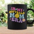 In My Softball Mom Era Retro Groovy Mom Life For Game Day Coffee Mug Gifts ideas