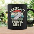 Somebodys Feral Aunt Wild Auntie Retro Cat Wild Family Coffee Mug Gifts ideas