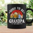 Soon To Be Grandpa 2024 Retro Pregnancy Announcement Dad Coffee Mug Gifts ideas