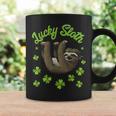 St Patricks Day Lucky Sloth Boys Girls Men Women Coffee Mug Gifts ideas
