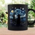 Starry Night Inspired Cat Cat Coffee Mug Gifts ideas