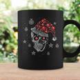 Sugar Skull With Santa Hat Christmas Pajama Xmas Coffee Mug Gifts ideas