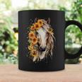 Sunflower Horse Portrait Cowgirl Equestrian Horseback Riding Coffee Mug Gifts ideas