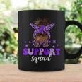 Support Squad Afro Messy Bun Domestic Violence Awareness Coffee Mug Gifts ideas