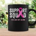 Support Squad Pink Ribbon Breast Cancer Awareness Coffee Mug Gifts ideas