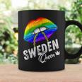 Sweden Queen Lgbtq Gay Pride Flag Lips Rainbow Swedish Coffee Mug Gifts ideas