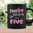 Sweet Sassy And Five Birthday For Girls 5 Year Old Coffee Mug Gifts ideas