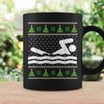 Swimming Ugly Christmas Sweater Coffee Mug Gifts ideas