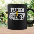 Teacher Energy Retro Elementary New Teacher Back To School Coffee Mug Gifts ideas