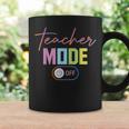 Teacher Mode Off Colors End Of The Year Hello Summer Funny Coffee Mug Gifts ideas
