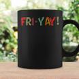 Tgif Happy Fri-Yay Friday Lovers Colorful Weekend Teacher Coffee Mug Gifts ideas