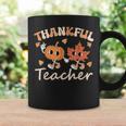 Thanksgiving Day Retro Fall Thankful Teacher For Women Coffee Mug Gifts ideas
