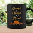 Thanksgiving Grateful Thankful Blessed Teacher Mom Coffee Mug Gifts ideas