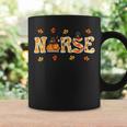 Thanksgiving Nurse Turkey Day Retro Fall Scrub Top Rn Women Coffee Mug Gifts ideas