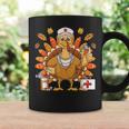 Thanksgiving Turkey Nurse Holiday Nursing Scrub Tops Women Coffee Mug Gifts ideas
