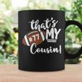 That's My Cousin Football 77 Jersey Number Vintage Mom Dad Coffee Mug Gifts ideas