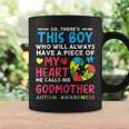 Theres This Boy He Calls Me Godmother Autism Awareness Coffee Mug Gifts ideas