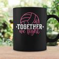Together We Fight Breast Cancer Awarenes Volleyball Pink Out Coffee Mug Gifts ideas