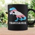 Trans Pride Flag Transgender Dino Transsaurus Rex Dinosaur Coffee Mug Gifts ideas