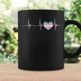 Transexual Heart Transgender Heartbeat Ekg Pulse Trans Pride Coffee Mug Gifts ideas
