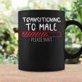 Transitioning To Male Please Wait Funny Transgender Ftm Coffee Mug Gifts ideas