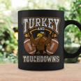 Turkey And Touchdowns Football Retro Thanksgiving Boys Coffee Mug Gifts ideas