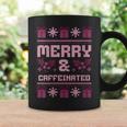 Ugly Christmas Sweater Merry And Caffeinated Party Coffee Mug Gifts ideas