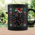 Ugly Sweater Christmas Lights Dachshund Dog Lover Coffee Mug Gifts ideas