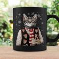 Ugly Sweater Party Hipster Cat Coffee Mug Gifts ideas