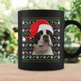Ugly Xmas Sweater Santa Boston Terrier Dog Christmas Coffee Mug Gifts ideas