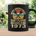 Never Underestimate Dart Player Born In 1973 Dart Darts Coffee Mug Gifts ideas