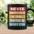 Never Underestimate A Girl With A Hockey Stick Coffee Mug Gifts ideas